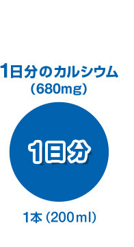 1日分のカルシウム （680mg） 1本（200ml）