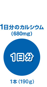 1日分のカルシウム(680mg) 1本(190g)